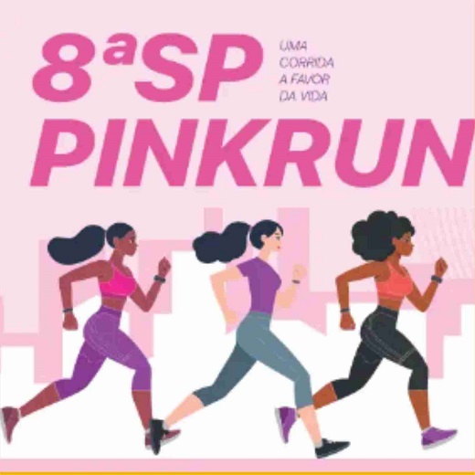 Logo 8ª SP PINK RUN